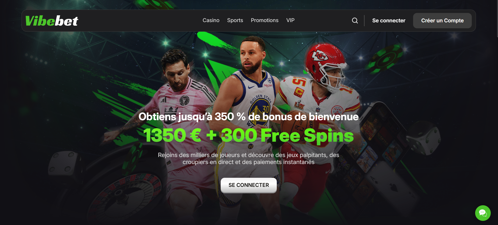 Découvrez l'interface amusante et fiable de Vibebet avec ses nombreux paris sportifs.